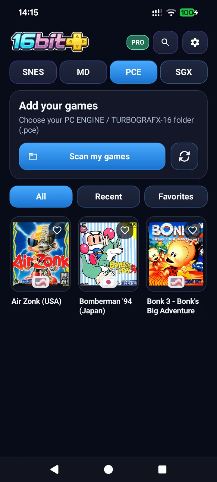 PC Engine library